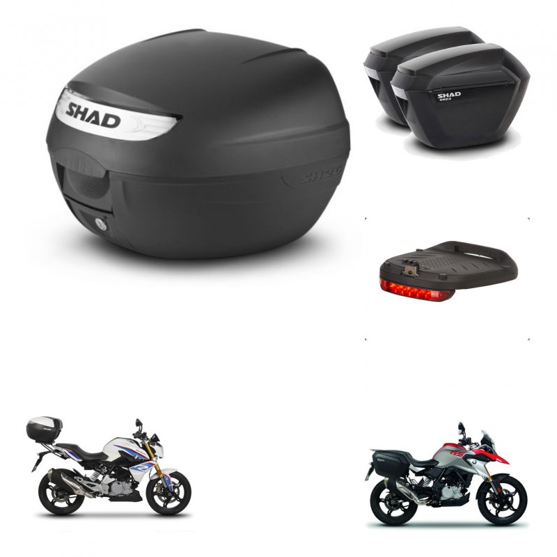 SHAD Maletas sh23 + soporte montaje baul SH26 accesorios KIT-470472