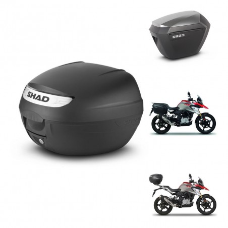 SHAD Maletas sh23 alu + soporte montaje baul SH26 KIT-470475