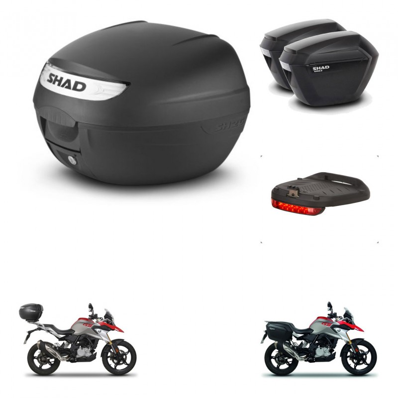 SHAD Maletas sh23 + soporte montaje baul SH26 accesorios KIT-470476