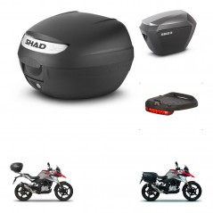 SHAD SH23 alu suitcases + mounting bracket SH26 trunk accessories KIT-470477