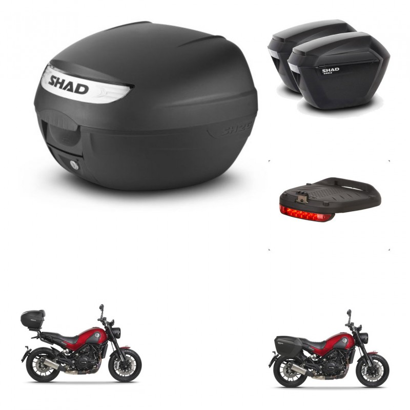 SHAD Maletas sh23 + soporte montaje baul SH26 accesorios KIT-470480