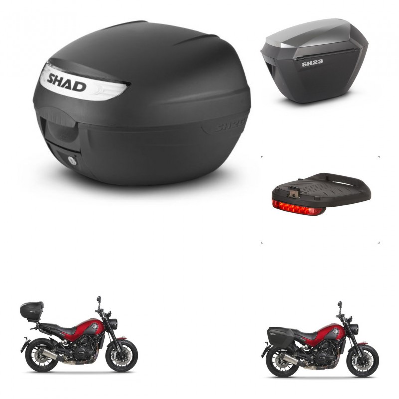 SHAD Maletas sh23 alu + soporte montaje baul SH26 accesorios KIT-470481