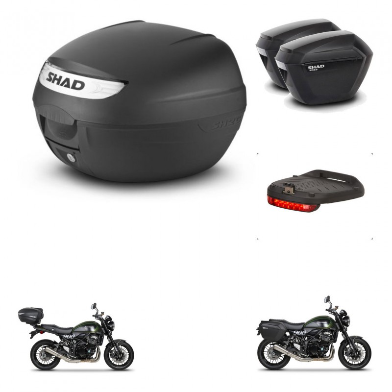 SHAD Maletas sh23 + soporte montaje baul SH26 accesorios KIT-470488