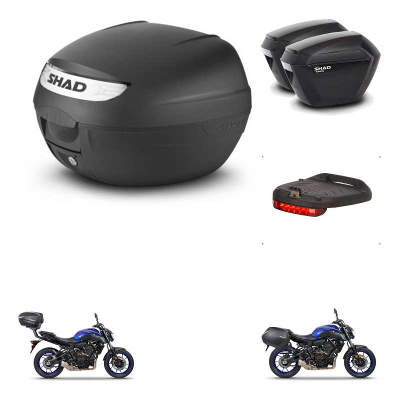 SHAD SH23 suitcases + mounting bracket SH26 trunk accessories KIT-470500