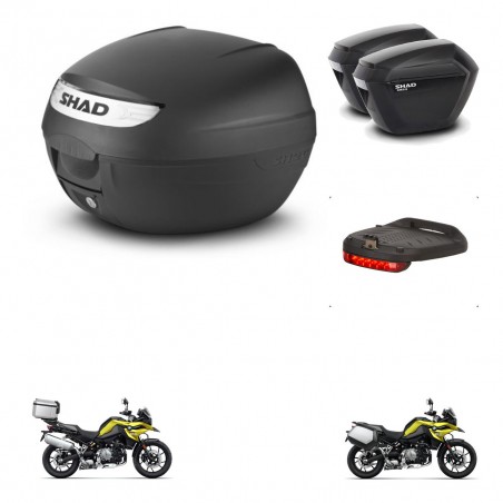 SHAD Maletas sh23 + soporte montaje baul SH26 accesorios KIT-470504