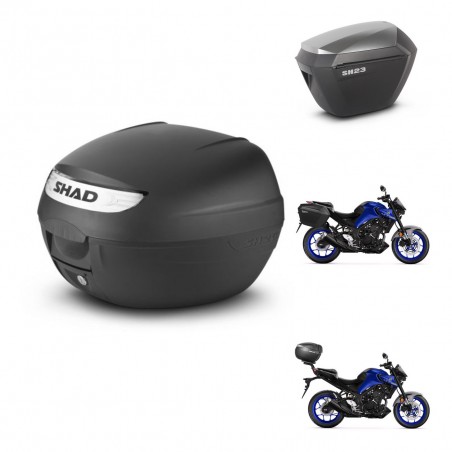 SHAD Maletas sh23 alu + soporte montaje baul SH26 KIT-470511