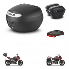 SHAD Maletas sh23 + soporte montaje baul SH26 accesorios KIT-470524