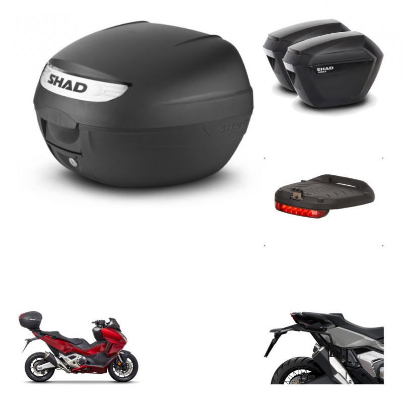 SHAD Maletas sh23 + soporte montaje baul SH26 accesorios KIT-470528