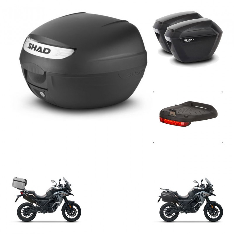 SHAD SH23 suitcases + mounting bracket SH26 trunk accessories KIT-470532