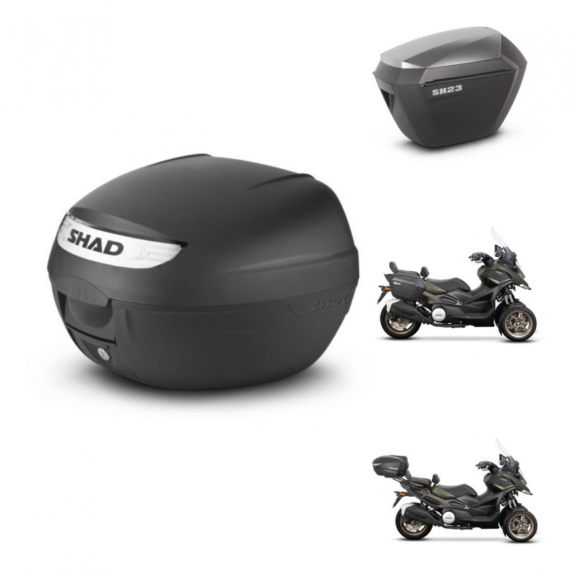 SHAD Maletas sh23 alu + soporte montaje baul SH26 KIT-470535