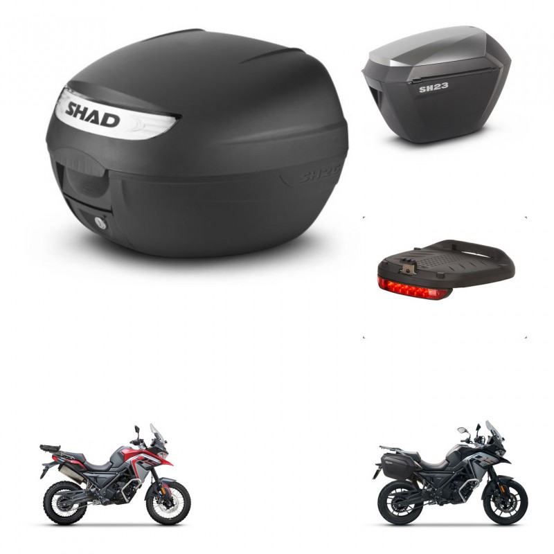 SHAD Maletas sh23 alu + soporte montaje baul SH26 accesorios KIT-470545