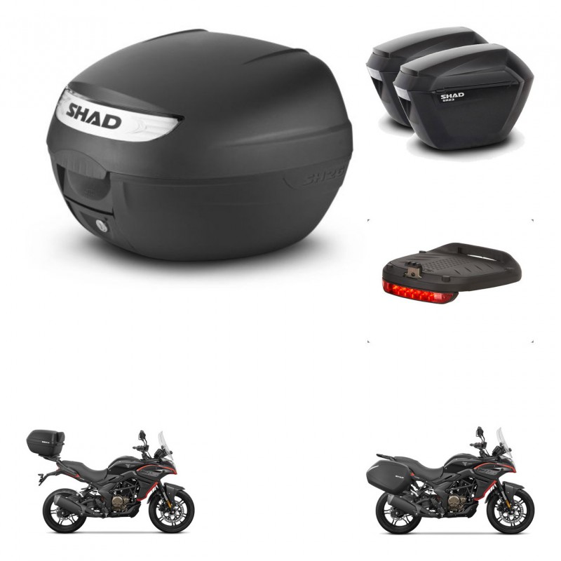 SHAD Maletas sh23 + soporte montaje baul SH26 accesorios KIT-470552