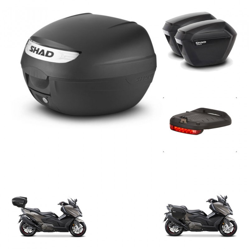SHAD Maletas sh23 + soporte montaje baul SH26 accesorios KIT-470564