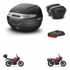 SHAD Maletas sh23 + soporte montaje baul SH29 accesorios KIT-470572