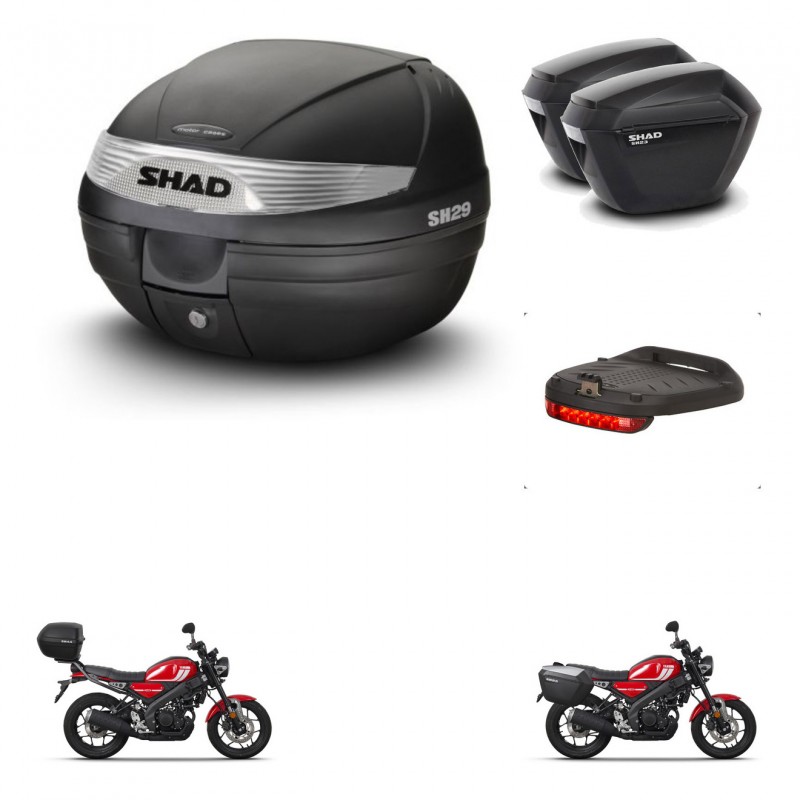 SHAD SH23 suitcases + mounting bracket SH29 trunk accessories KIT-470572