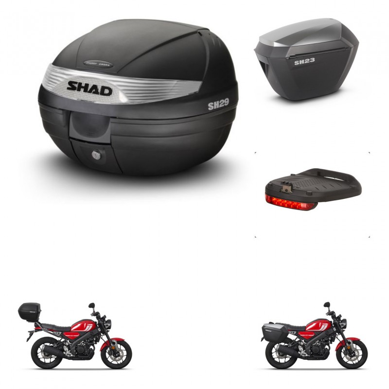SHAD Maletas sh23 alu + soporte montaje baul SH29 accesorios KIT-470573
