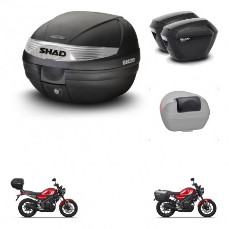 SHAD Maletas sh23 + soporte montaje baul SH29 accesorios KIT-470574