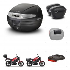 SHAD Maletas sh23 + soporte montaje baul SH29 accesorios KIT-470576