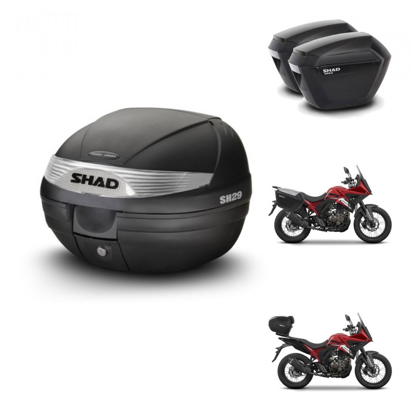 SHAD SH23 suitcases + mounting bracket SH29 trunk KIT-470578