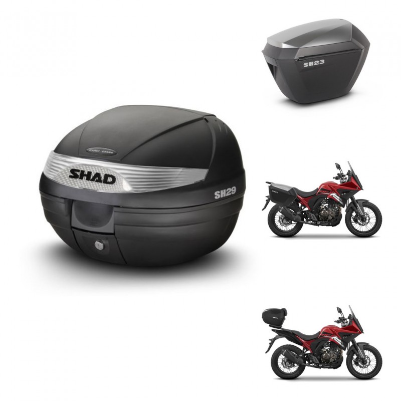 SHAD Maletas sh23 alu + soporte montaje baul SH29 KIT-470579