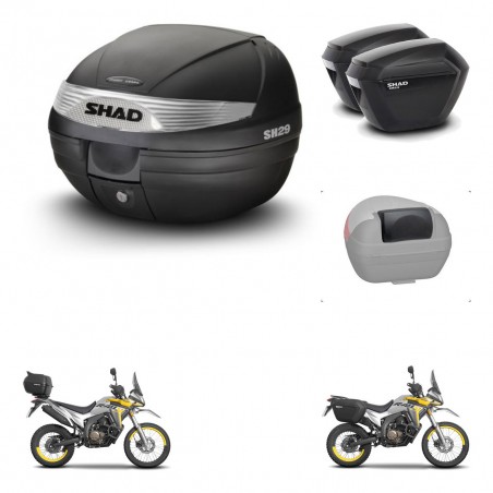 SHAD Maletas sh23 + soporte montaje baul SH29 accesorios KIT-470598