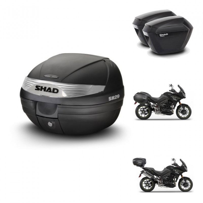 SHAD SH23 suitcases + mounting bracket SH29 trunk KIT-470602