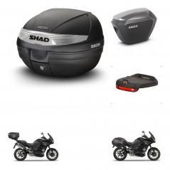 SHAD Maletas sh23 alu + soporte montaje baul SH29 accesorios KIT-470605