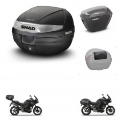 SHAD SH23 alu suitcases + mounting bracket SH29 trunk accessories KIT-470607