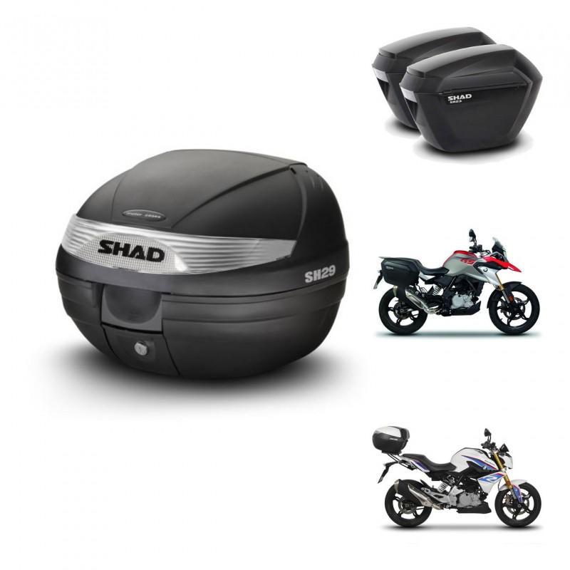 SHAD SH23 suitcases + mounting bracket SH29 trunk KIT-470618