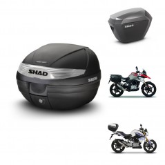 SHAD SH23 alu suitcases + mounting bracket SH29 trunk KIT-470619