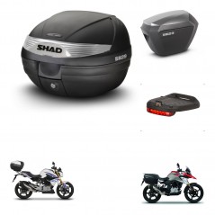 SHAD Maletas sh23 alu + soporte montaje baul SH29 accesorios KIT-470621