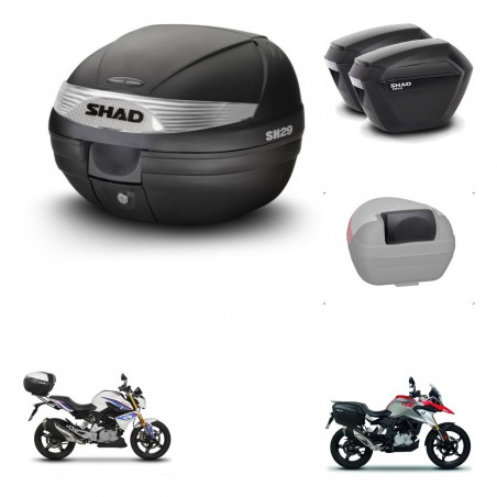 SHAD SH23 suitcases + mounting bracket SH29 trunk accessories KIT-470622