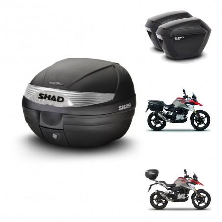 SHAD SH23 suitcases + mounting bracket SH29 trunk KIT-470626