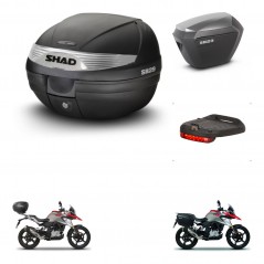 SHAD Maletas sh23 alu + soporte montaje baul SH29 accesorios KIT-470629