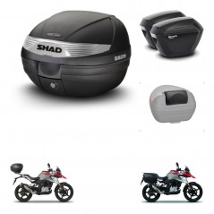 SHAD SH23 suitcases + mounting bracket SH29 trunk accessories KIT-470630