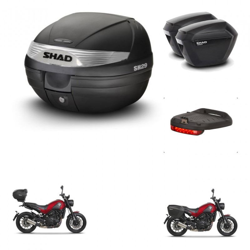 SHAD Maletas sh23 + soporte montaje baul SH29 accesorios KIT-470636