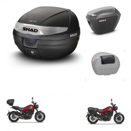 SHAD Maletas sh23 alu + soporte montaje baul SH29 accesorios KIT-470639