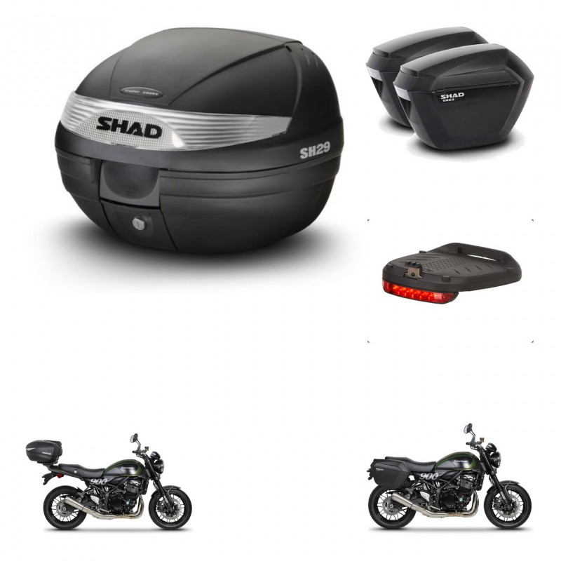 SHAD SH23 suitcases + mounting bracket SH29 trunk accessories KIT-470652