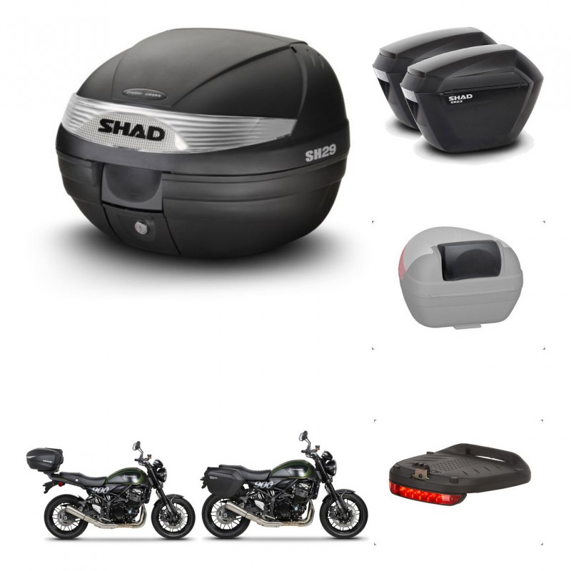 SHAD Maletas sh23 + soporte montaje baul SH29 accesorios KIT-470656