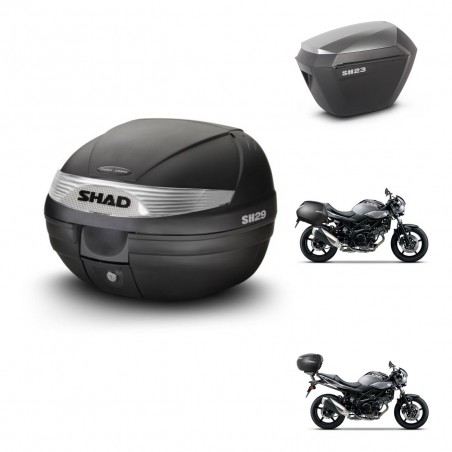 SHAD Maletas sh23 alu + soporte montaje baul SH29 KIT-470659