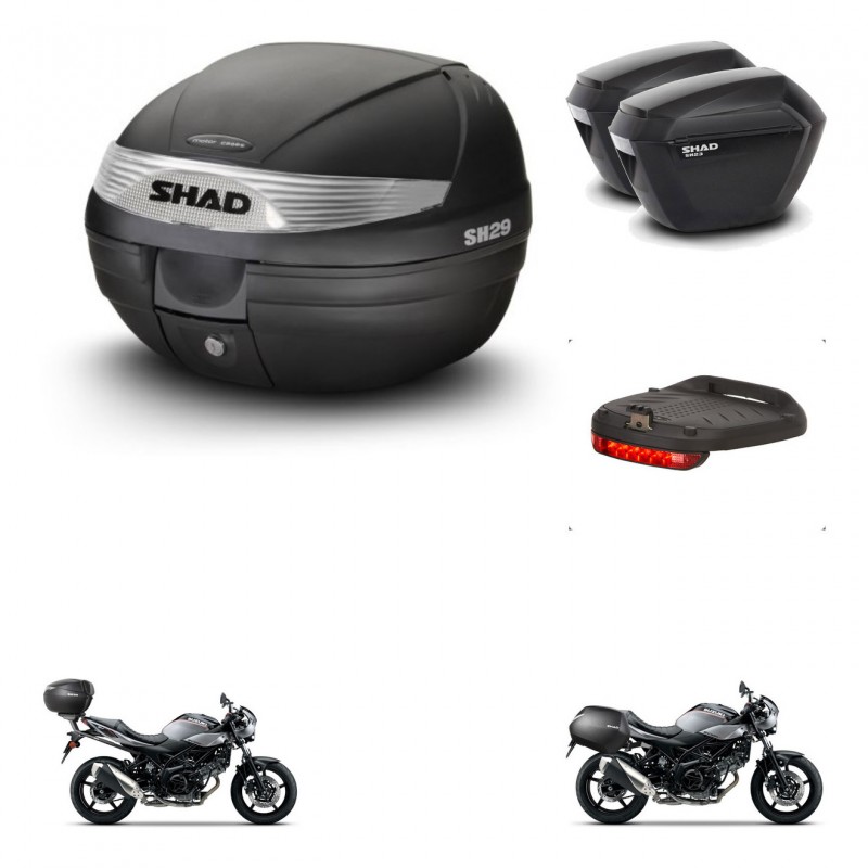 SHAD SH23 suitcases + mounting bracket SH29 trunk accessories KIT-470660
