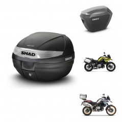 SHAD SH23 alu suitcases + mounting bracket SH29 trunk KIT-470667