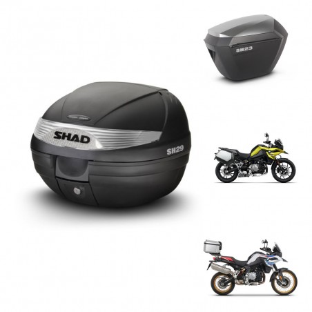 SHAD Maletas sh23 alu + soporte montaje baul SH29 KIT-470667