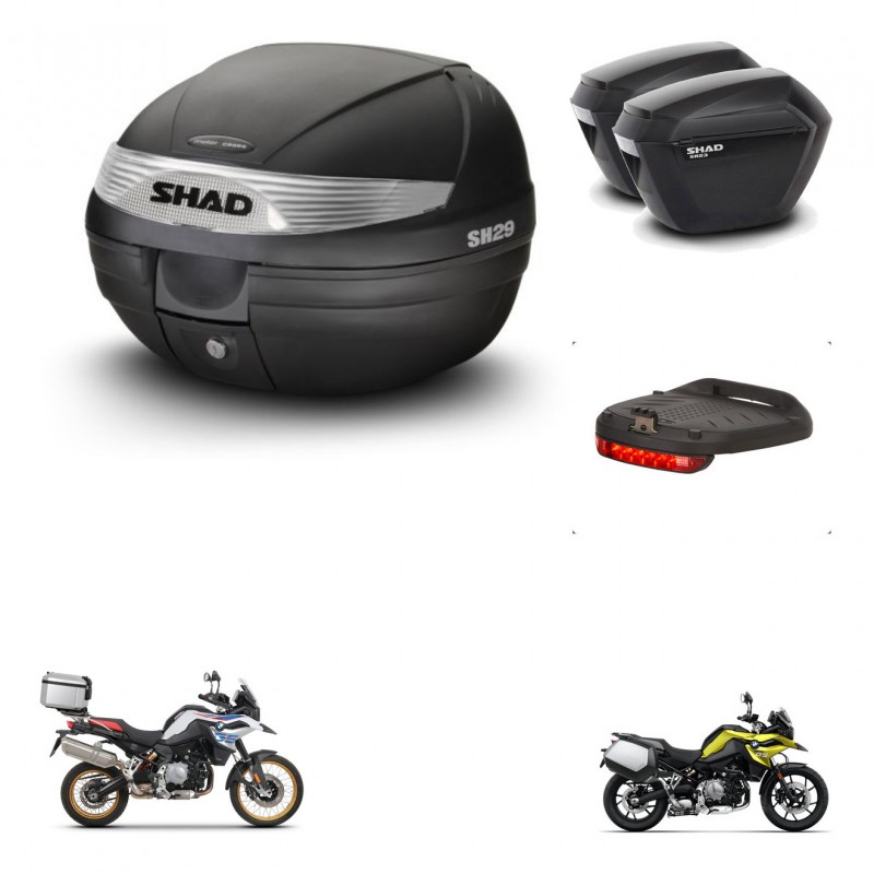 SHAD SH23 suitcases + mounting bracket SH29 trunk accessories KIT-470668