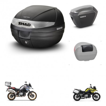 SHAD Maletas sh23 alu + soporte montaje baul SH29 accesorios KIT-470671