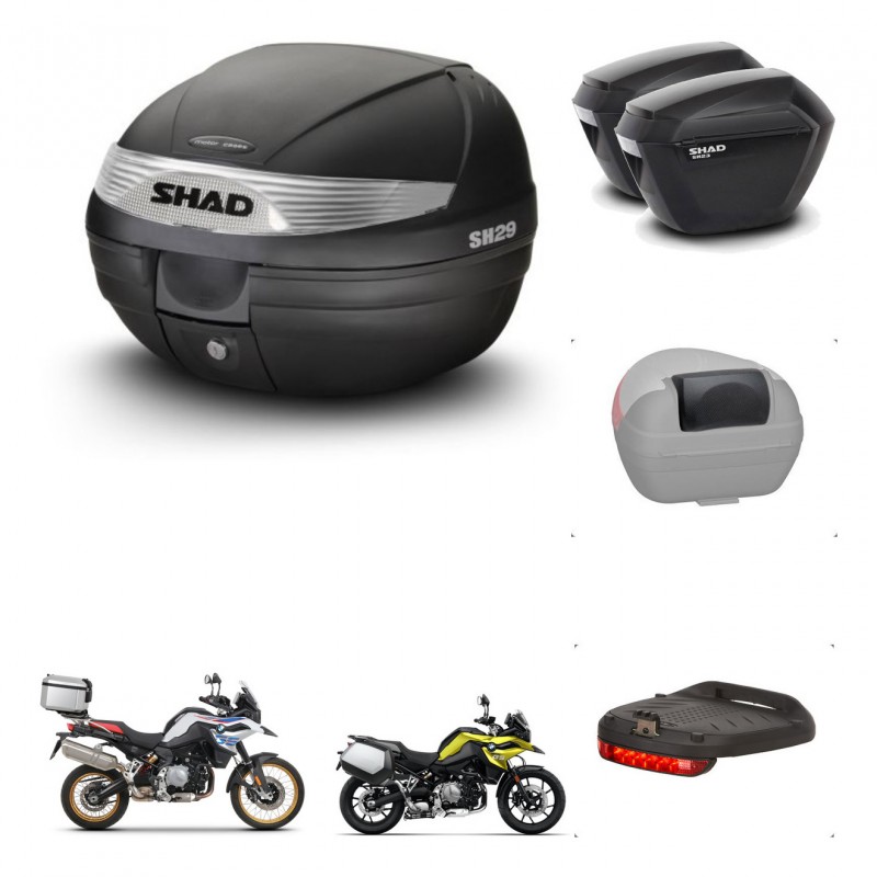 SHAD SH23 suitcases + mounting bracket SH29 trunk accessories KIT-470672