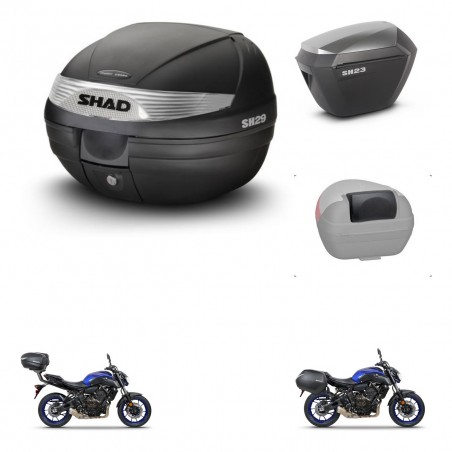 SHAD Maletas sh23 alu + soporte montaje baul SH29 accesorios KIT-470679