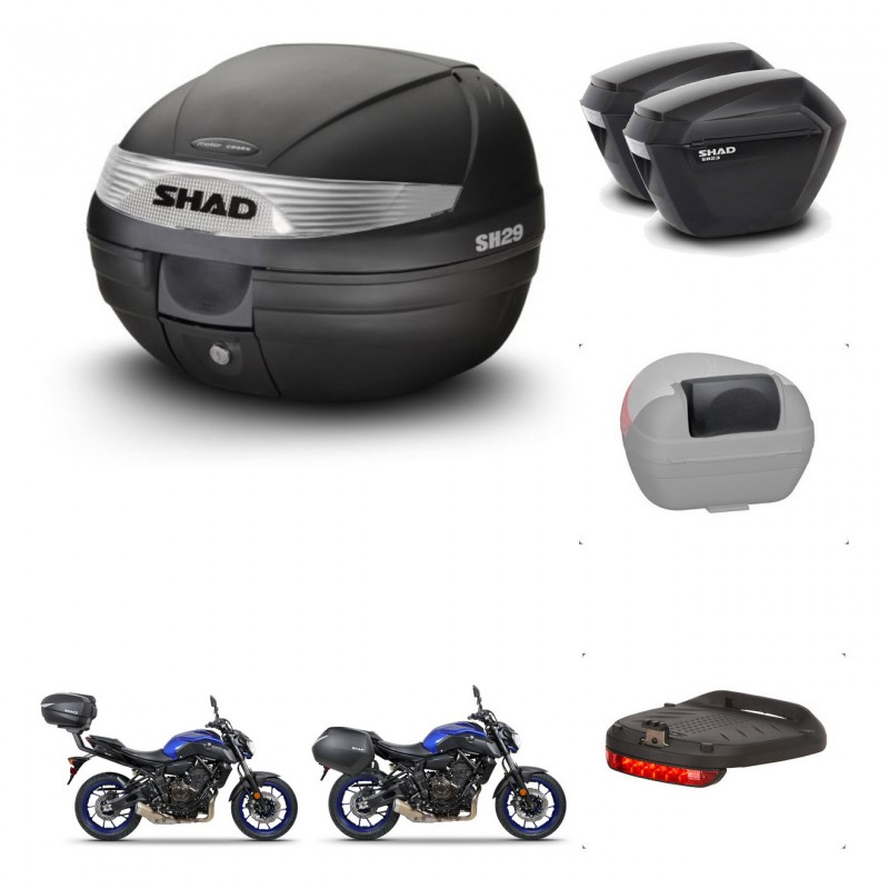 SHAD SH23 suitcases + mounting bracket SH29 trunk accessories KIT-470680