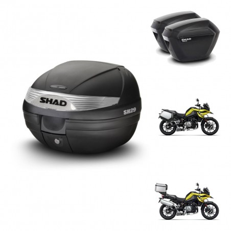 SHAD SH23 suitcases + mounting bracket SH29 trunk KIT-470682