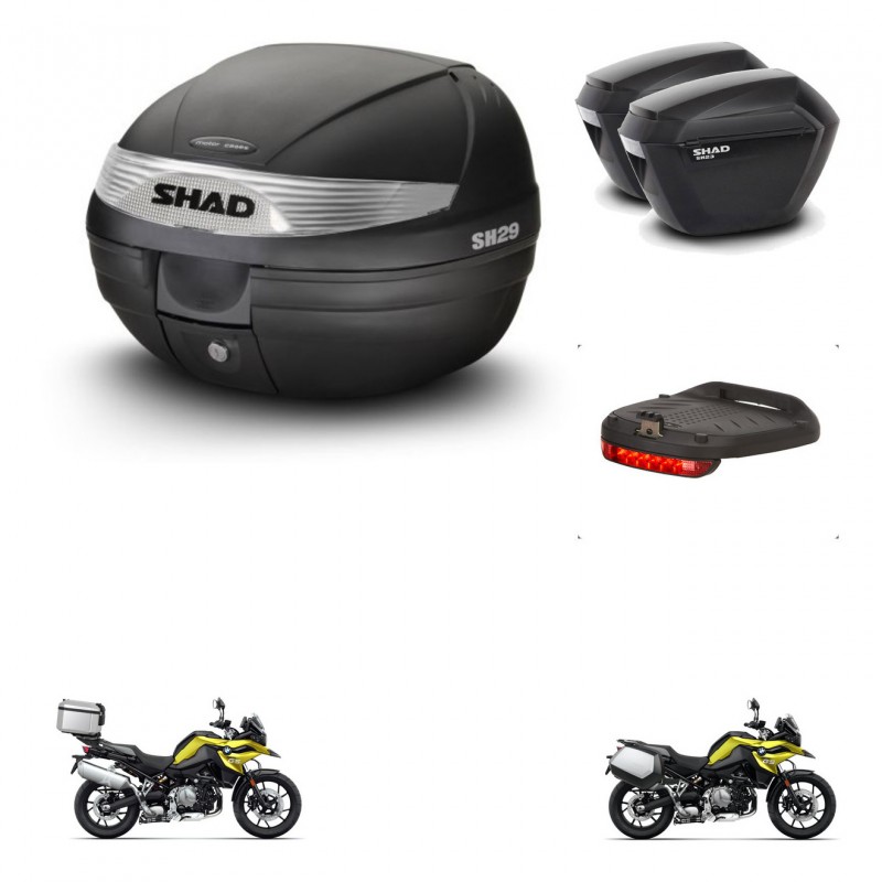 SHAD SH23 suitcases + mounting bracket SH29 trunk accessories KIT-470684